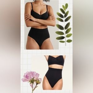 Skims XXS/XS Underwear bundle thong & sculpting brief both onyx black NWOT